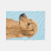 Rhodesian Ridgeback Painting - Original Dog Art Fleecedecke (Vorderseite (Horizontal))