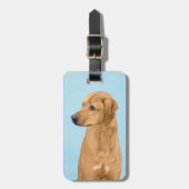 Rhodesian Ridgeback Painting - Original Dog Art Gepäckanhänger (Vorderseite vertikal)