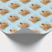 Rhodesian Ridgeback Painting - Original Dog Art Geschenkpapier (Ecke)