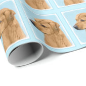 Rhodesian Ridgeback Painting - Original Dog Art Geschenkpapier (Rolleneckpunkt)