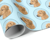 Rhodesian Ridgeback Painting - Original Dog Art Geschenkpapier (Rolleneckpunkt)