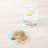 Rhodesian Ridgeback Painting - Original Dog Art Getränkeuntersetzer (Seite)