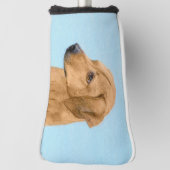 Rhodesian Ridgeback Painting - Original Dog Art Golf Headcover (Rotieren 90)