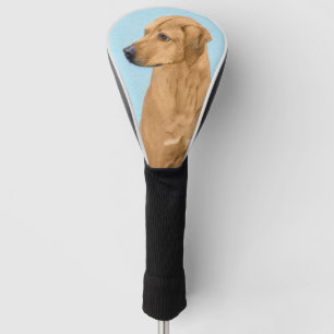 Rhodesian Ridgeback Painting - Original Dog Art Golf Headcover