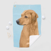 Rhodesian Ridgeback Painting - Original Dog Art Golfhandtuch (Insitu)