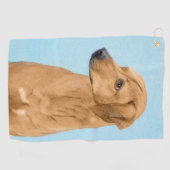 Rhodesian Ridgeback Painting - Original Dog Art Golfhandtuch (Horizontal)