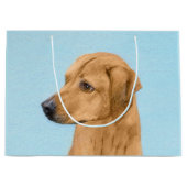 Rhodesian Ridgeback Painting - Original Dog Art Große Geschenktüte (Vorderseite)