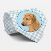 Rhodesian Ridgeback Painting - Original Dog Art Krawatte (Gerollt)