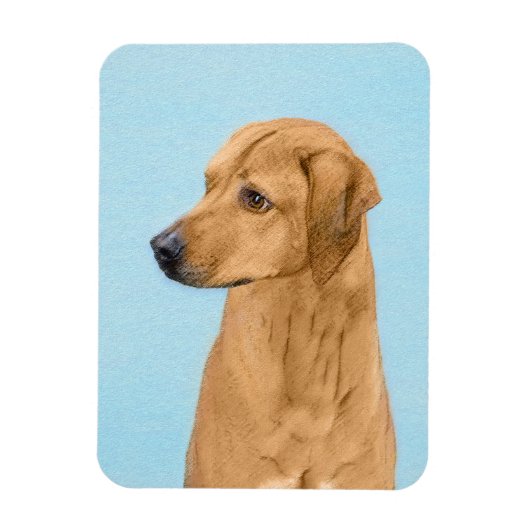 Rhodesian Ridgeback Painting - Original Dog Art Magnet (Vertikal)