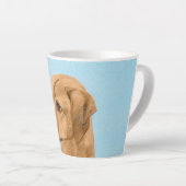 Rhodesian Ridgeback Painting - Original Dog Art Milchtasse (Rechte Ecke)