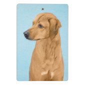 Rhodesian Ridgeback Painting - Original Dog Art Mini Klemmbrett (Rückseite)