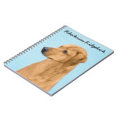Rhodesian Ridgeback Painting - Original Dog Art Notizblock (Linke Seite)