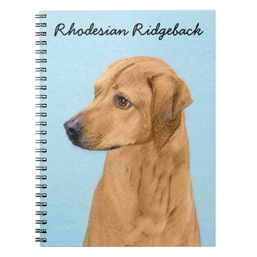 Rhodesian Ridgeback Painting - Original Dog Art Notizblock (Vorderseite)