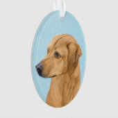 Rhodesian Ridgeback Painting - Original Dog Art Ornament (Vorderseite)