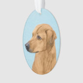 Rhodesian Ridgeback Painting - Original Dog Art Ornament (Vorderseite)