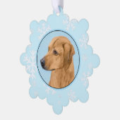 Rhodesian Ridgeback Painting - Original Dog Art Ornament Karte (Linke Ecke)