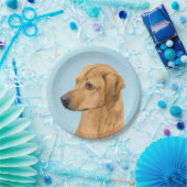 Rhodesian Ridgeback Painting - Original Dog Art Pappteller (Party)
