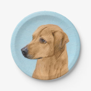 Rhodesian Ridgeback Painting - Original Dog Art Pappteller