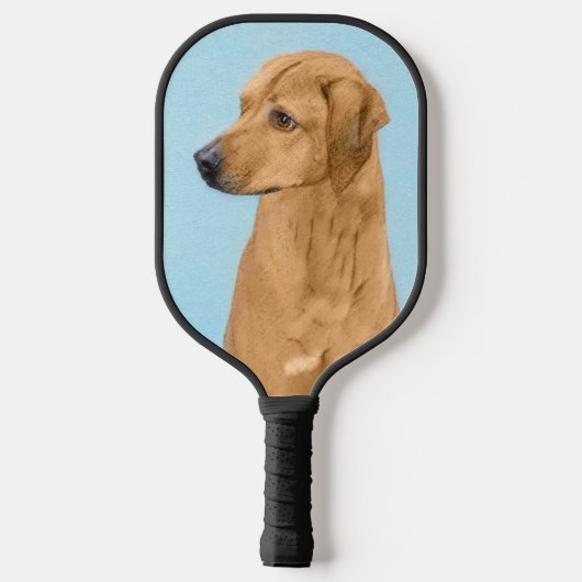 Rhodesian Ridgeback Painting - Original Dog Art Pickleball Schläger (Rückseite)