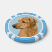 Rhodesian Ridgeback Painting - Original Dog Art Pokerchips (Einzeln)