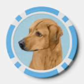 Rhodesian Ridgeback Painting - Original Dog Art Pokerchips (Rückseite)