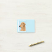 Rhodesian Ridgeback Painting - Original Dog Art Post-it Klebezettel (Auf Schreibtisch)