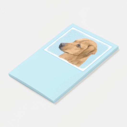 Rhodesian Ridgeback Painting - Original Dog Art Post-it Klebezettel (angewinkelt)