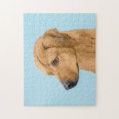Rhodesian Ridgeback Painting - Original Dog Art Puzzle (Vertikal)