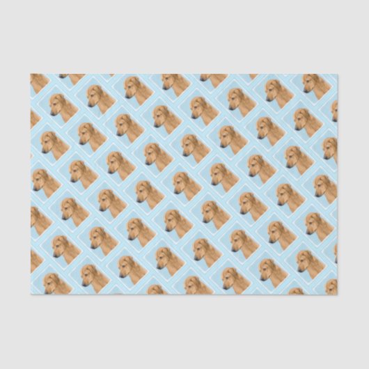 Rhodesian Ridgeback Painting - Original Dog Art Seidenpapier (Vorderseite)