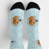 Rhodesian Ridgeback Painting - Original Dog Art Socken (Oben)