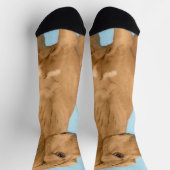 Rhodesian Ridgeback Painting - Original Dog Art Socken (Oben)