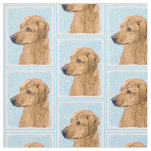 Rhodesian Ridgeback Painting - Original Dog Art Stoff (Muster)