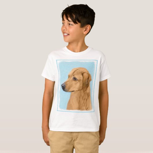 Rhodesian Ridgeback Painting - Original Dog Art T-Shirt (Vorne ganz)