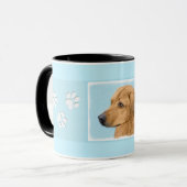Rhodesian Ridgeback Painting - Original Dog Art Tasse (Vorderseite Links)