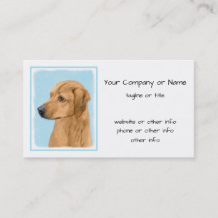 Rhodesian Ridgeback Painting - Original Dog Art Visitenkarte