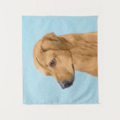 Rhodesian Ridgeback Painting - Original Dog Art Wandteppich (Vorderseite)