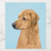 Rhodesian Ridgeback Painting - Original Dog Art Weinetikett (Einzelnes Label)
