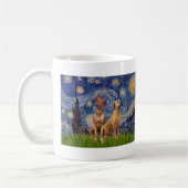 Rhodesian Ridgeback Pair - Starry Night Kaffeetasse (Links)