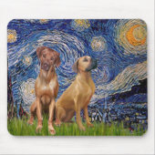 Rhodesian Ridgeback Pair - Starry Night Mousepad (Vorne)