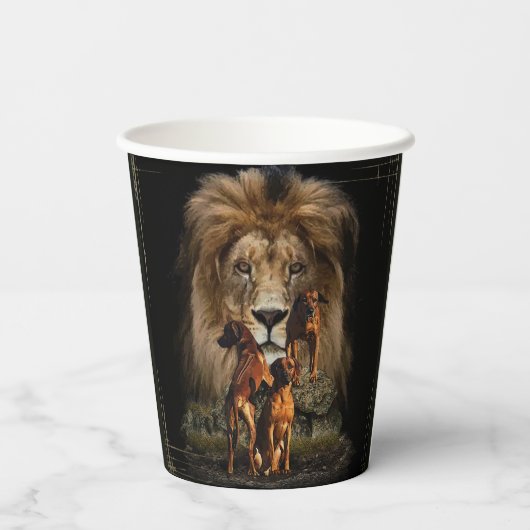 Rhodesian Ridgeback Pappbecher (Rückseite)