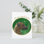 Rhodesian Ridgeback Peace Postkarte (Stehend Vorderseite)