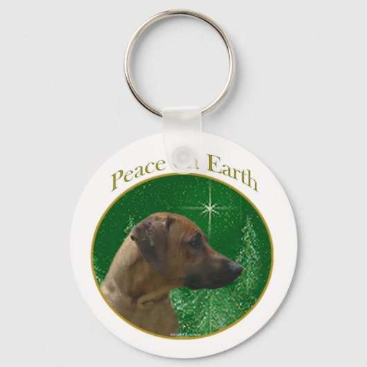Rhodesian Ridgeback Peace Schlüsselanhänger (Vorderseite)