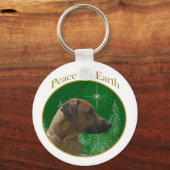 Rhodesian Ridgeback Peace Schlüsselanhänger (Vorderseite)