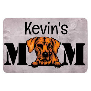 Rhodesian Ridgeback Peeking Personalisierte Mama Magnet