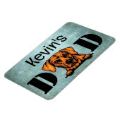 Rhodesian Ridgeback Peeking Personalisierter Vater Magnet (Linke Seite)