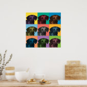 Rhodesian Ridgeback Pop-Art Poster (Küche)