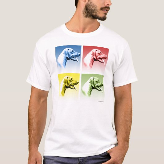 Rhodesian Ridgeback Pop Art T-Shirt (Vorderseite)