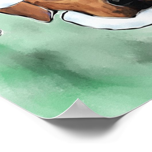 Rhodesian Ridgeback Poster (Ecke)