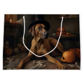 Rhodesian Ridgeback Pumpkins Halloween Beängstigen Große Geschenktüte (Vorderseite)