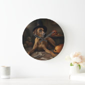 Rhodesian Ridgeback Pumpkins Halloween Beängstigen Große Wanduhr (Zuhause)